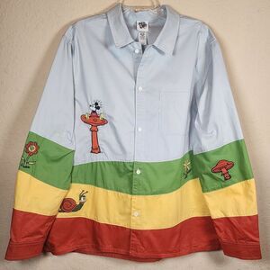 Disney Parks Mickey Garden Collection Button Up‎ Shirt By Mickey And Co Size XL